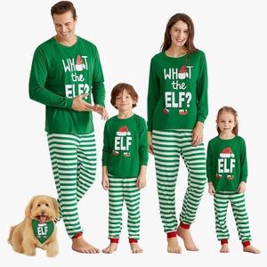 What the Elf? Green Matching Family Pajamas Set-Women’s Large-NWT